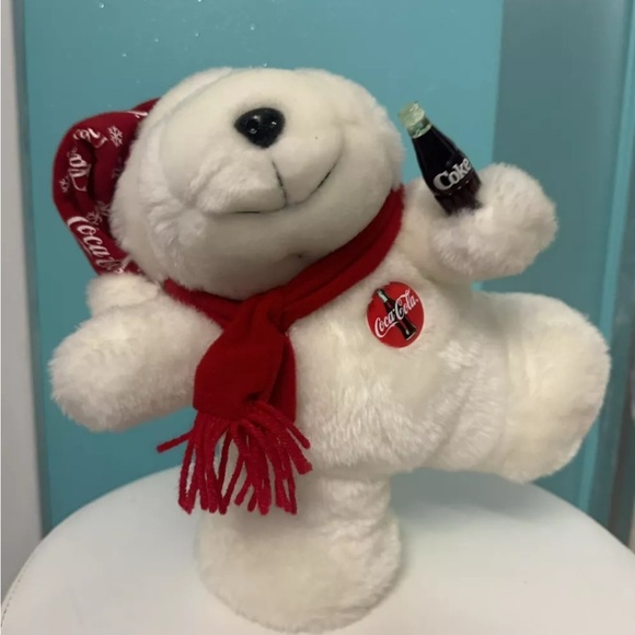 Coca-Cola Polar Bear Plush with Scarf - Picture 10 of 10